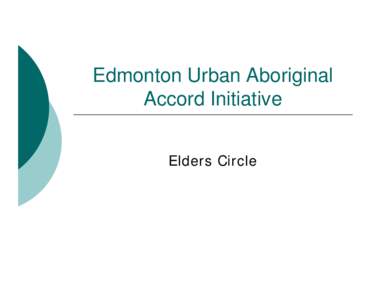 Edmonton Urban Aboriginal Accord Initiative