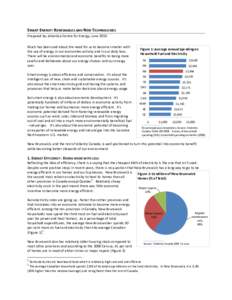 SMART ENERGY: RENEWABLES AND NEW TECHNOLOGIES Prepared by: Atlantica Centre for Energy, June 2010 Much has been said about the need for us to become smarter with the use of energy in our economies activity and in our dai