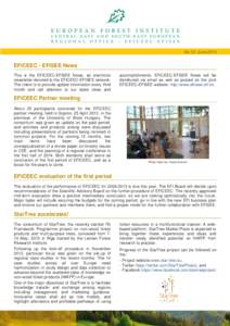 No.13; June[removed]EFICEEC - EFISEE News This is the EFICEEC-EFISEE News, an electronic newsletter devoted to the EFICEEC-EFISEE network. The intent is to provide update information every third