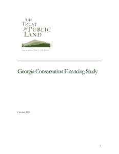 Georgia Conservation Financing Study  October[removed]