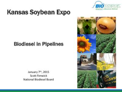 Kansas Soybean Expo  Biodiesel in Pipelines January 7th, 2015 Scott Fenwick