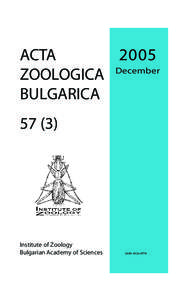 [removed]December[removed]ACTA 2005 December ZOOLOGICA