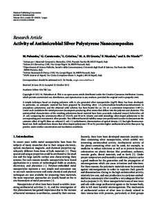 Hindawi Publishing Corporation Journal of Nanomaterials Volume 2012, Article ID[removed], 7 pages doi:[removed][removed]Research Article
