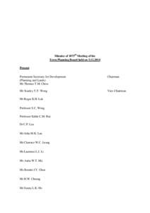 Minutes of 1075th Meeting of the Town Planning Board held on[removed]Present Permanent Secretary for Development (Planning and Lands) Mr Thomas T.M. Chow