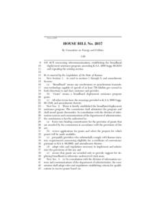 Session of[removed]HOUSE BILL No[removed]By Committee on Energy and Utilities[removed]