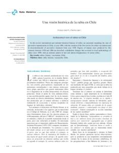 Nota Histórica  Una visión histórica de la rabia en Chile Enrique Laval R. y Paulina Lepe I.  An historical view of rabies in Chile