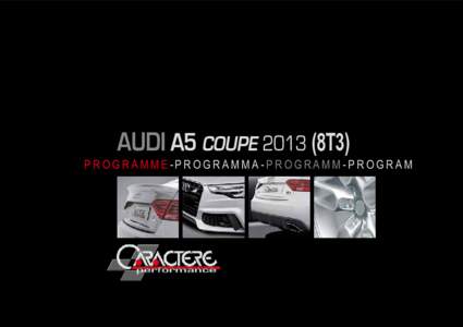 AUDI A5 COUPE8T3) PROGRAMME-PROGRAMMA-PROGRAMM-PROGRAM P  R