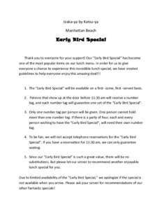Early Bird Special REVISEDxlsx
