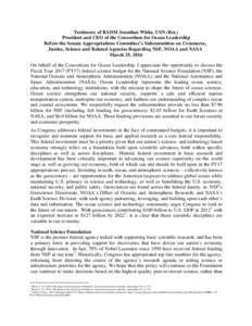 Earth sciences / Education policy / Experiential learning / Science and technology / Science education / Science /  technology /  engineering /  and mathematics / National Science Foundation / Office of Oceanic and Atmospheric Research / National Oceanic and Atmospheric Administration / National Sea Grant College Program / Oceanography / UNAVCO