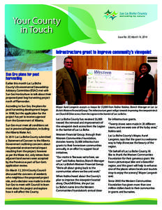 Your County in Touch Issue No. 30, March 14, 2014 Infrastructure grant to improve community’s viewpoint