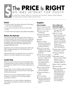 The Price Is Right: M&S Retreat for Youth