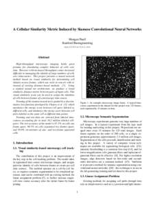 A Cellular Similarity Metric Induced by Siamese Convolutional Neural Networks Morgan Paull Stanford Bioengineering   Abstract