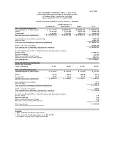 May 5, 2006 NEW HAMPSHIRE STATE DEPARTMENT OF EDUCATION Division of Program Support, Bureau of Information Services 101 Pleasant Street, Concord, NH[removed]Telephone[removed], FAX[removed]ESTIMATED EXPEN