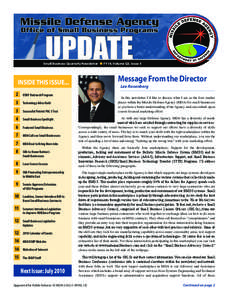 Volume Q3, Issue 3 - Page 1  Small Business Quarterly Newsletter Message From the Director