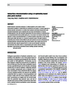 & IWA Publishing 2011 Journal of Hydroinformatics775 Subsurface characterization using a D-optimality based pilot point method