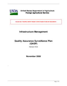 Microsoft Word - USDA FAS Draft QualityAssuranceSurveillancePlan V0 4.doc