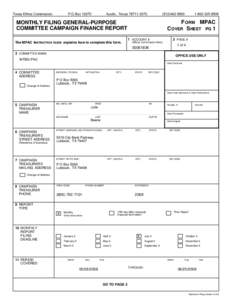 Lubbock /  Texas / Texas Ethics Commission / Address / Austin /  Texas / Geography of Texas / Texas / Carl Isett