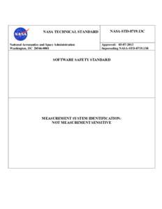 NASA TECHNICAL STANDARD  National Aeronautics and Space Administration Washington, DC[removed]NASA-STD-8719.13C