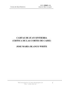 www.elaleph.com Cartas de Juan Sintierra donde los libros son gratis  CARTAS DE JUAN SINTIERRA