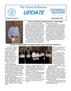 The School of Business  UPDATE Volume 23 Issue 6  March-May 2014