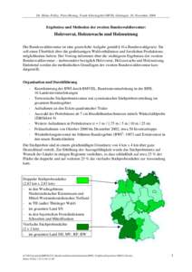 Dr. Heino Polley, Petra Hennig, Frank Schwitzgebel (BFH), Göttingen, 16. November[removed]Ergebnisse und Methoden der zweiten Bundeswaldinventur: