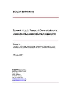 Microsoft Word - Biggar Economics LU-LUMC EconomicImpact Final draft report 16aug11.doc