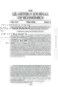 THE  QUARTERLY JOURNAL OF ECONOMICS Vol. 131