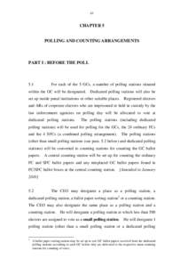 63  CHAPTER 5 POLLING AND COUNTING ARRANGEMENTS