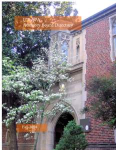UT APA Advisory Board Directory Fall 2014  University of Tennessee Association