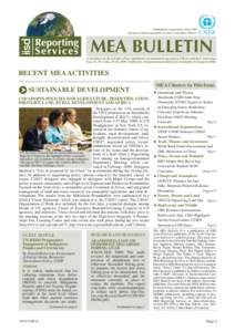 Published in cooperation with UNEP Division of Environmental Law and Conventions (DELC) UNEP  MEA BULLETIN