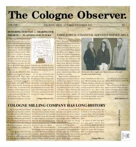 The Cologne Observer. VOLUME 1