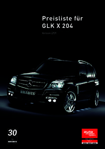 Preisliste für GLK X 204 Version[removed]2007