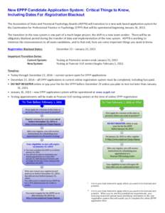 New EPPP Application System FLYER