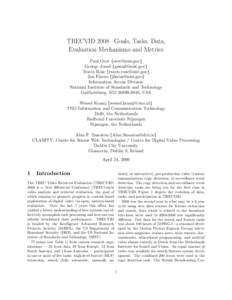 Science / Natural language processing / Information retrieval / Artificial intelligence / Conferences / TRECVID / Text Retrieval Conference / Speech recognition / Video content analysis / Computational linguistics / Information science / Computer vision