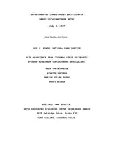 ENVIRONMENTAL CONTAMINANTS ENCYCLOPEDIA BENZO(J)FLUORANTHENE ENTRY July 1, 1997 COMPILERS/EDITORS: