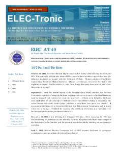 SPECIAL EDITION: JUNE 18, 2013  ELEC-Tronic Commissioners: Ronald D eFilip pis, Cha irman