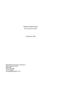 Health / Deafness / United States / Helen Keller / Deaf education / The Miracle Worker / Perkins School for the Blind / Anne Sullivan Macy / Keller / Disability / Biographical films / Films