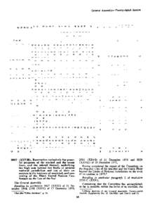 List of Documents General Assembly—Twenty-eighth Session[removed]XXVIII). Reservation exclusively for peaceful purposes of the sea-bed and the ocean floor, and the subsoil thereof, underlying the high seas beyond the lim