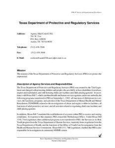 [removed]Survey of Organizational Excellence  Texas Department of Protective and Regulatory Services