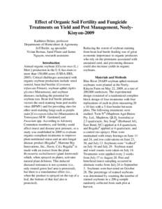 Evaluation of Organic Pest Management Treatments for Bean Leaf Beetle⎯Neely-Kinyon Trial, 