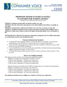 Geriatrics / Nursing credentials and certifications / Healthcare / Housing / Nursing home / Director of nursing / Licensed practical nurse / Nurse practitioner / The National Consumer Voice for Quality Long-Term Care / Health / Medicine / Nursing