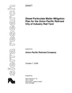 Air dispersion modeling / Union Pacific Railroad / Rail transport / Rail yard / California Air Resources Board / Diesel locomotive / AP 42 Compilation of Air Pollutant Emission Factors / Rail transportation in the United States / Transportation in the United States / Transport