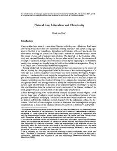 An edited version of this paper appeared in the Journal of Libertarian Studies, XV, n°3, Summer 2001, p[removed]It is reproduced here with permission of the Publisher of the Journal of Libertarian Studies.