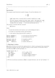 Introduction  pf – 1 /* Introduction.