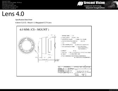 Arecont Vision 425 East Colorado Street, 7th Floor Glendale, CAwww.arecontvision.com  Toll Free: 877.CAMERA.8