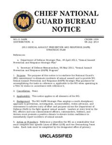CHIEF NATIONAL GUARD BUREAU NOTICE NG-J1-SAPR DISTRIBUTION: A