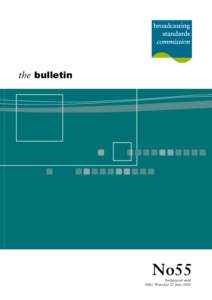 the bulletin  No55 Embargoed until 0001 Thursday 27 June 2002