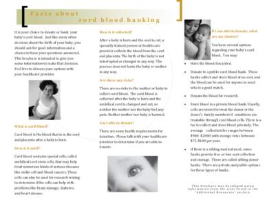 Facts about cord blood banking  ̵Ǥ
 