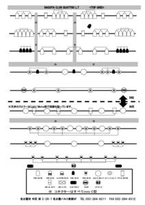 NAGOYA CLUB QUATTRO L.T  <TOP GRID> DSE ※天井のスピナーはLight/Motor別で回路を取っています。