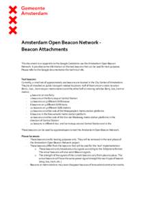 Geolocation / Indoor positioning system / Radio navigation / Radio-frequency identification / Ubiquitous computing / IBeacon / Eddystone / Beacon / Nieuwmarkt metro station / Amsterdam Amstel station / Weesperplein metro station / Van der Madeweg metro station